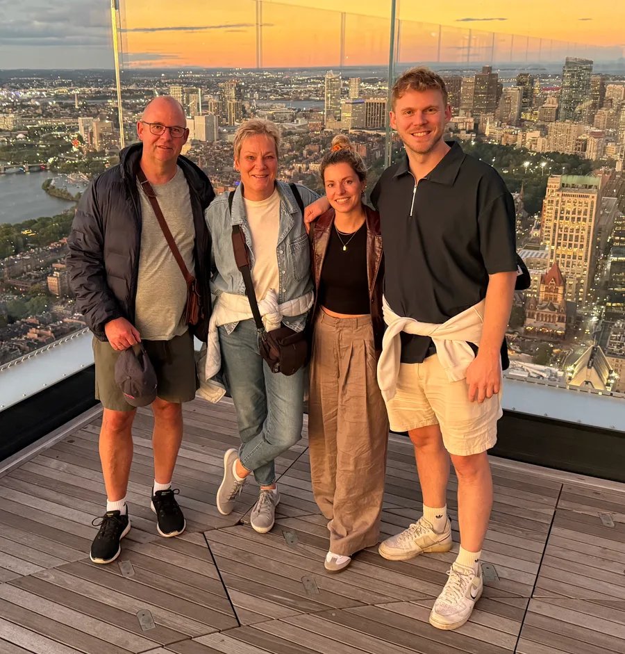 The Wöller family — Frank, Bärbel, Maren and Simon